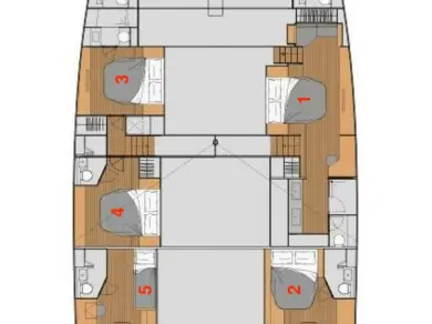 Verhuur Catamaran in Bodrum - Fountaine Pajot Fountaine Pajot Alegria 67 - 5 + 2 cab.
