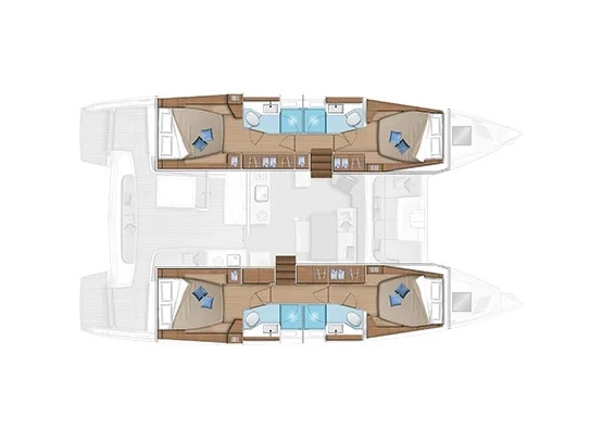 Verhuur Catamaran in Seget Donji - Lagoon Lagoon 47