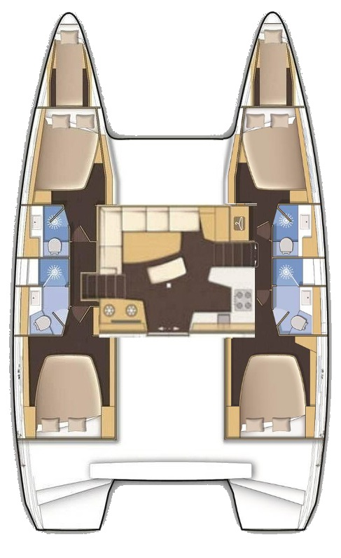 Huur Catamaran met of zonder schipper Lagoon in Lávrio