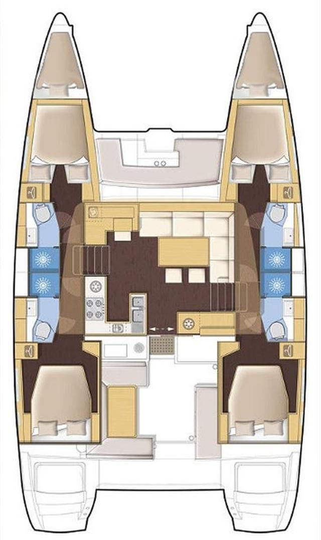 Verhuur Catamaran Lagoon met vaarbewijs