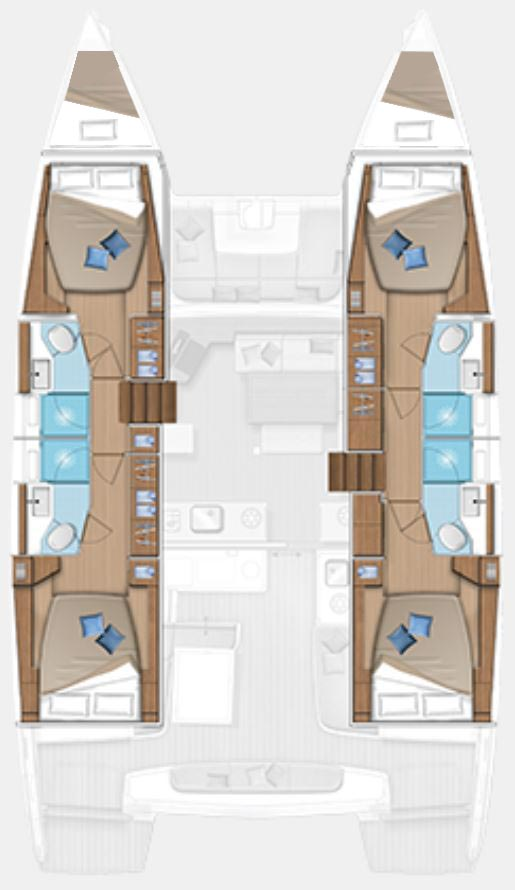 Huur Catamaran met of zonder schipper Lagoon in Golfo Aranci