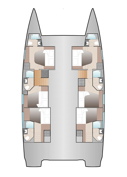 Huur een Fountaine Pajot Aura 51 in Eden Island