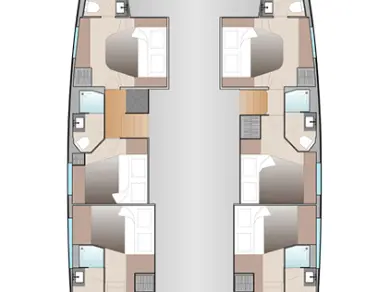 Huur een Fountaine Pajot Aura 51 in Eden Island