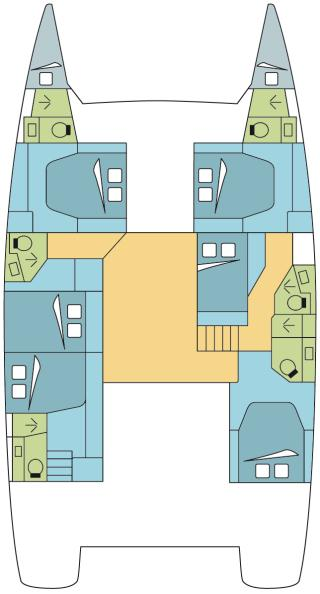 Verhuur Catamaran Fountaine Pajot met vaarbewijs