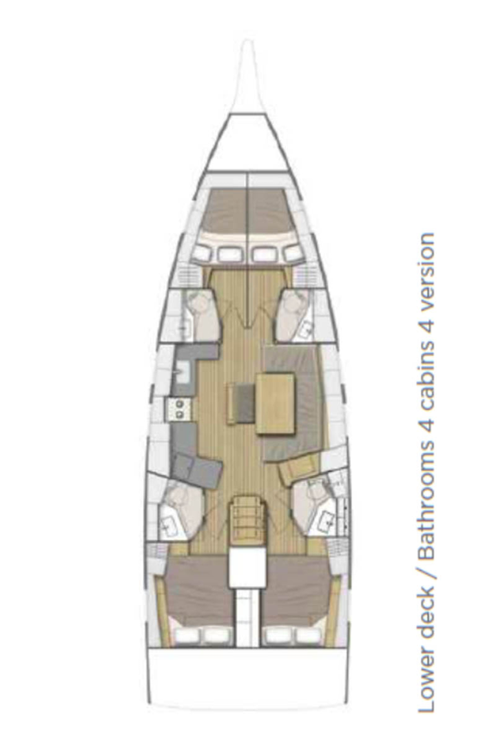 Verhuur Zeilboot in Komolac - Bénéteau Oceanis 46.1
