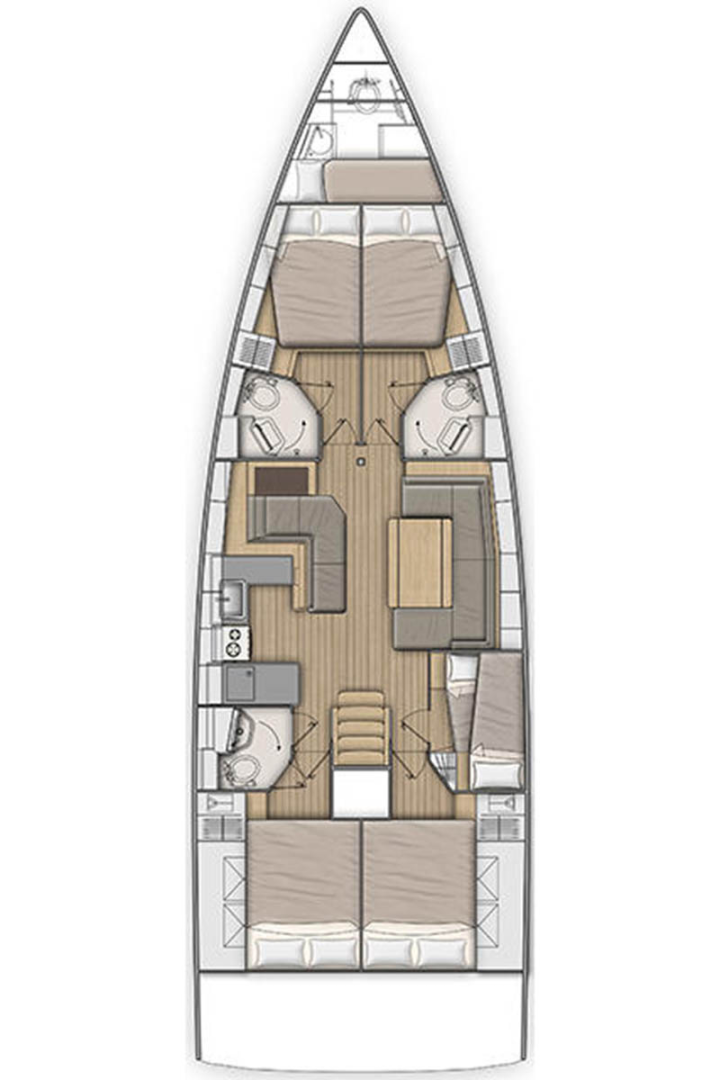 Verhuur Zeilboot in Marmaris (district) - Bénéteau Oceanis 51.1