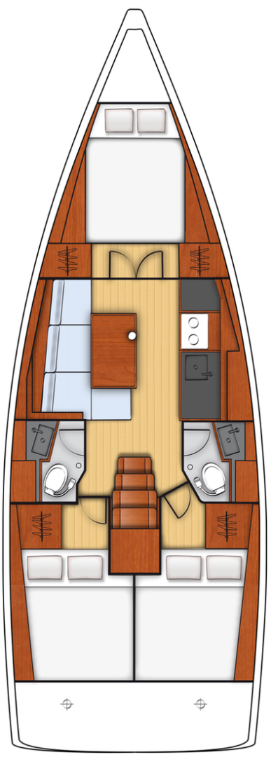 Verhuur Zeilboot in Biograd na Moru - Bénéteau Oceanis 38.1