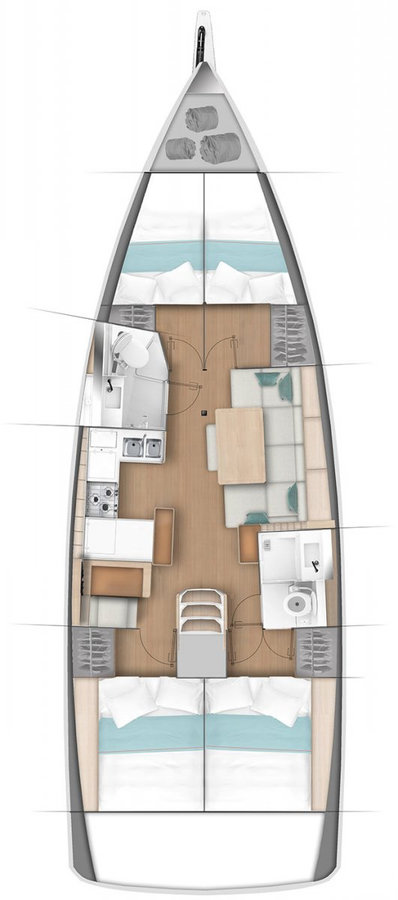 Huur een Jeanneau Sun Odyssey 440 in Sukošan