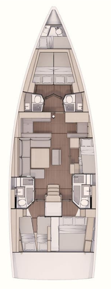Verhuur Zeilboot in Rhodes (City) - Dufour Dufour 530