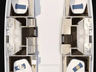Huur een Fountaine Pajot Fountaine Pajot FP 41 Quatuor 4 in Lávrio