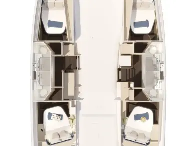 Verhuur Catamaran in Gouviá - Fountaine Pajot Fountaine Pajot FP 44 Quatuor - 4 + 2 cab.