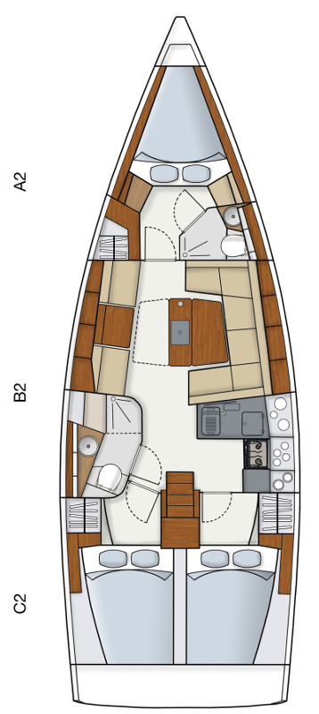 Bootverhuur Hanse Hanse 415 in Rhodes (City) via SamBoat