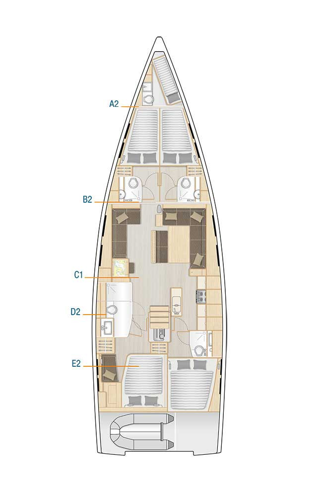 Verhuur Zeilboot Hanse met vaarbewijs