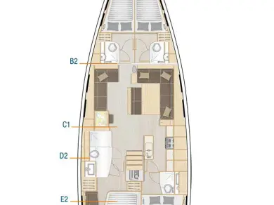 Verhuur Zeilboot Hanse met vaarbewijs