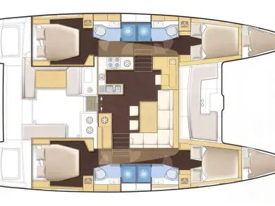 Verhuur Catamaran Lagoon met vaarbewijs