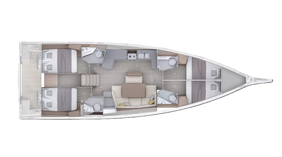 Bénéteau Oceanis 47 - 4 cab. te huur van particulier of professional in Rhodes (City)