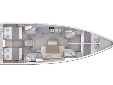 Bénéteau Oceanis 47 - 4 cab. te huur van particulier of professional in Rhodes (City)