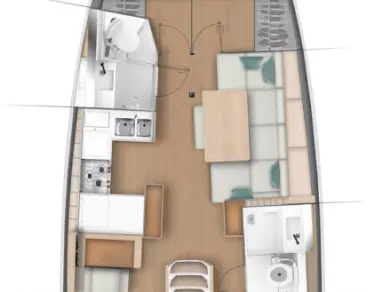 Verhuur Zeilboot in Gouviá - Jeanneau Sun Odyssey 440