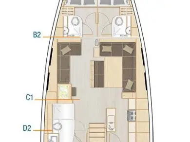 Hanse Hanse 548 te huur van particulier of professional in Sukošan
