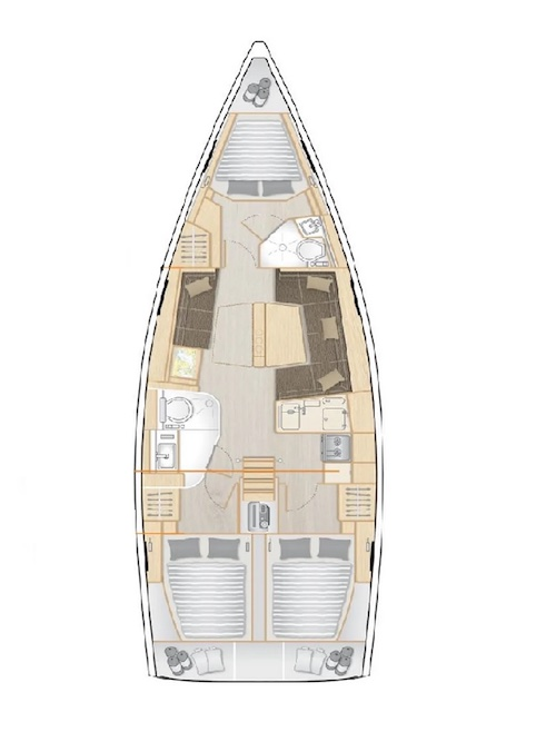 Verhuur Zeilboot Hanse met vaarbewijs