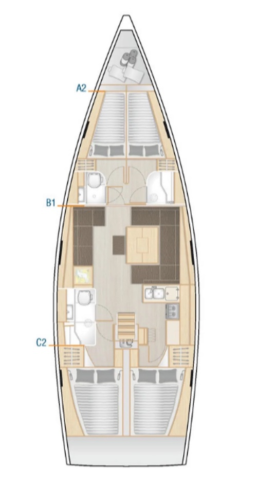 Hanse Hanse 458 te huur van particulier of professional in Seget Donji