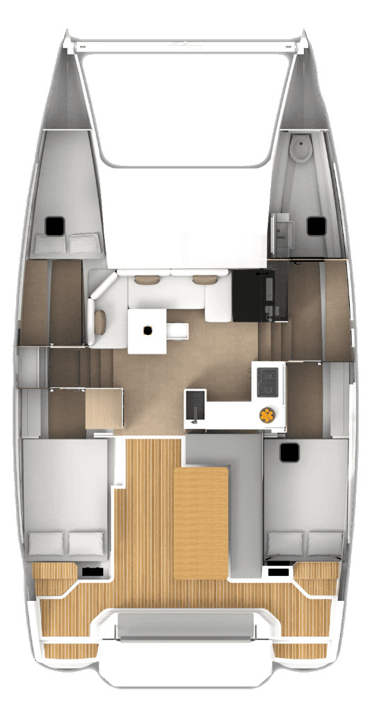 Verhuur Catamaran Aventura met vaarbewijs