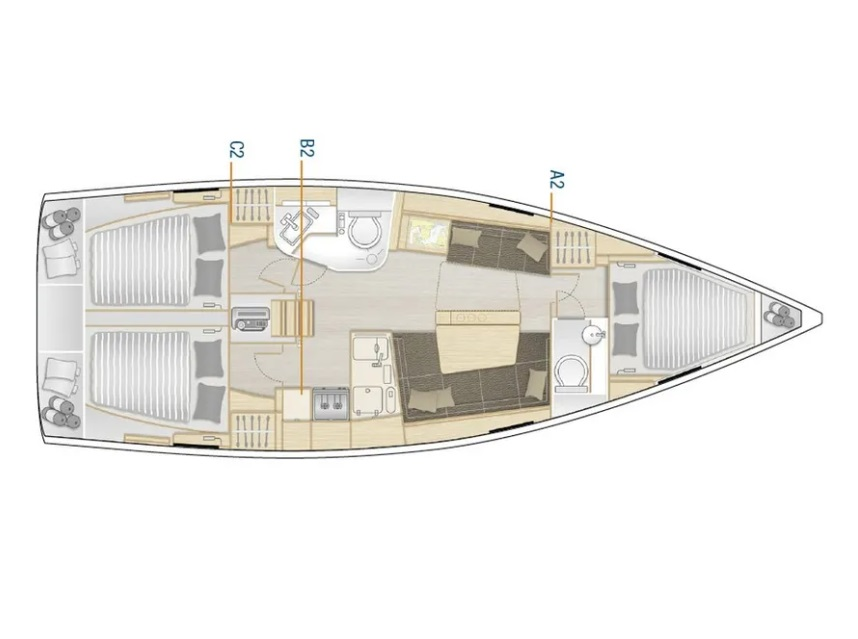 Huur Zeilboot met of zonder schipper Hanse in Lefkáda
