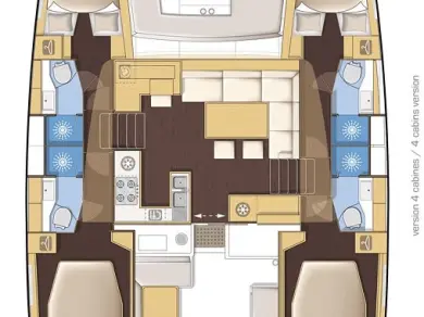 Verhuur Catamaran Lagoon met vaarbewijs
