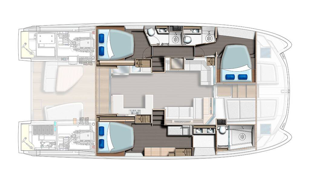 Bootverhuur Leopard Catamarans / Robertson & Caine Leopard 53 - OW in Seget Donji via SamBoat