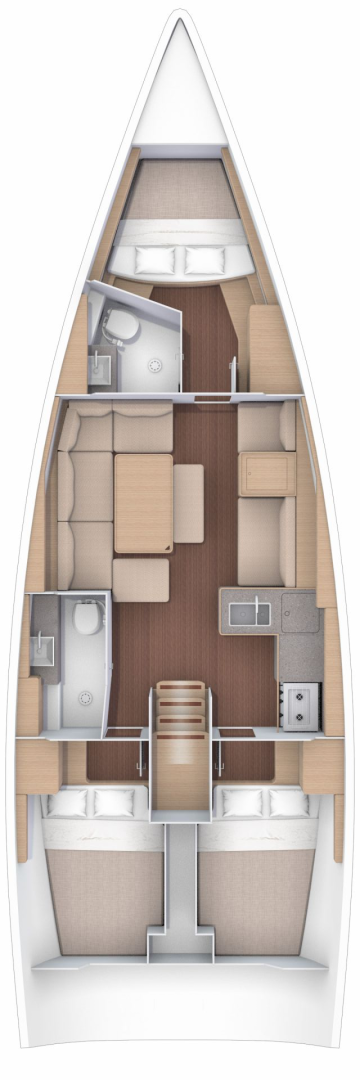 Bootverhuur Trogir goedkoop Dufour 412 Grand Large