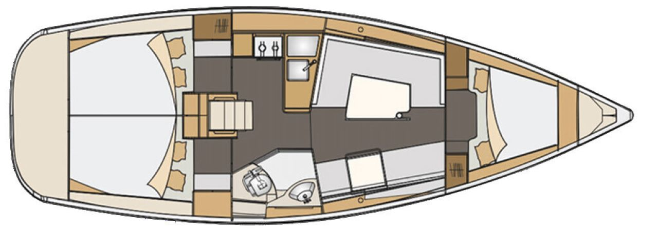 Verhuur Zeilboot in Punat - Elan Impression 35