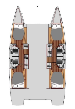 Verhuur Catamaran in Seget Donji - Fountaine Pajot Astrea 42