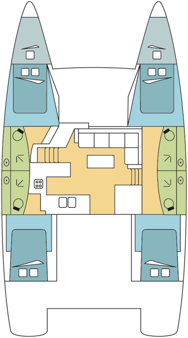 Huur Catamaran met of zonder schipper Fountaine Pajot in Trogir
