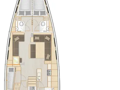 Bootverhuur Trogir goedkoop Hanse 548