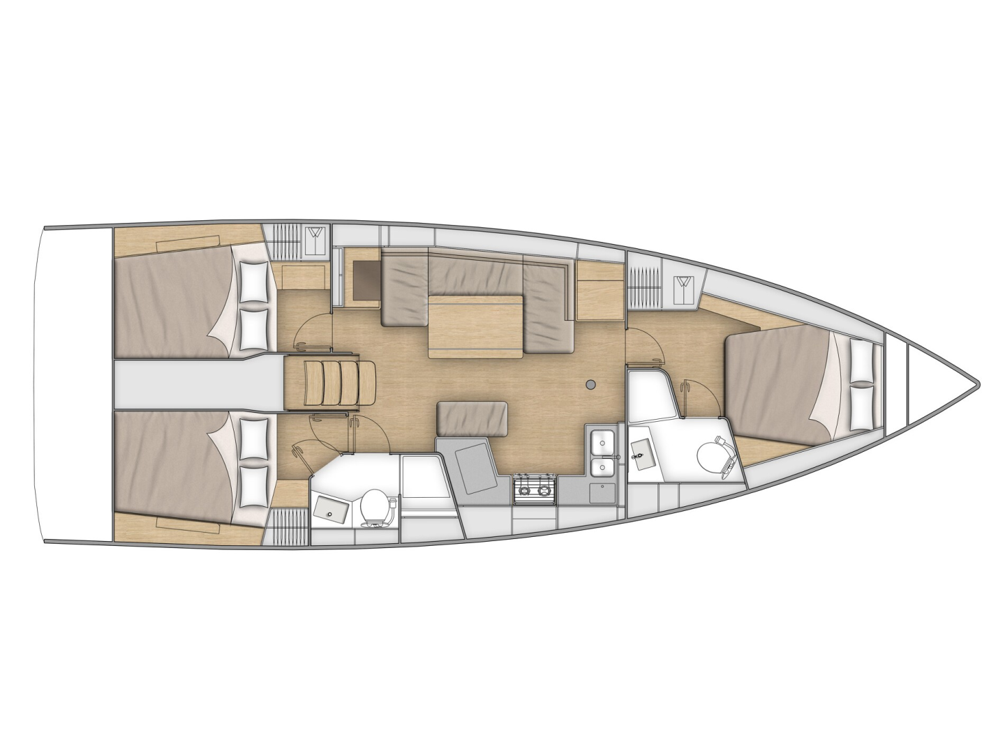 Huur Zeilboot met of zonder schipper Bénéteau in Pomer