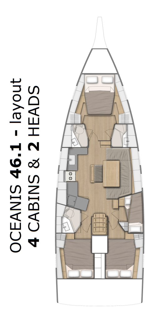 Huur een Bénéteau Oceanis 46.1 in Pomer