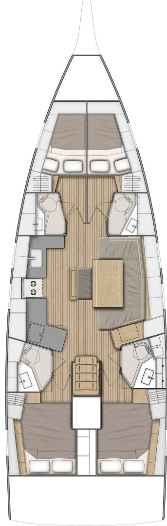 Verhuur Zeilboot Bénéteau met vaarbewijs