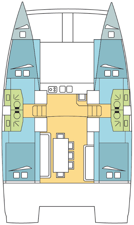 Verhuur Catamaran in Órmos Keramotís - Bali Bali 4.0