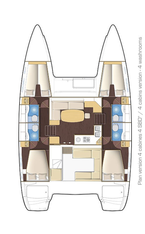 Huur Catamaran met of zonder schipper Lagoon in Turgutreis