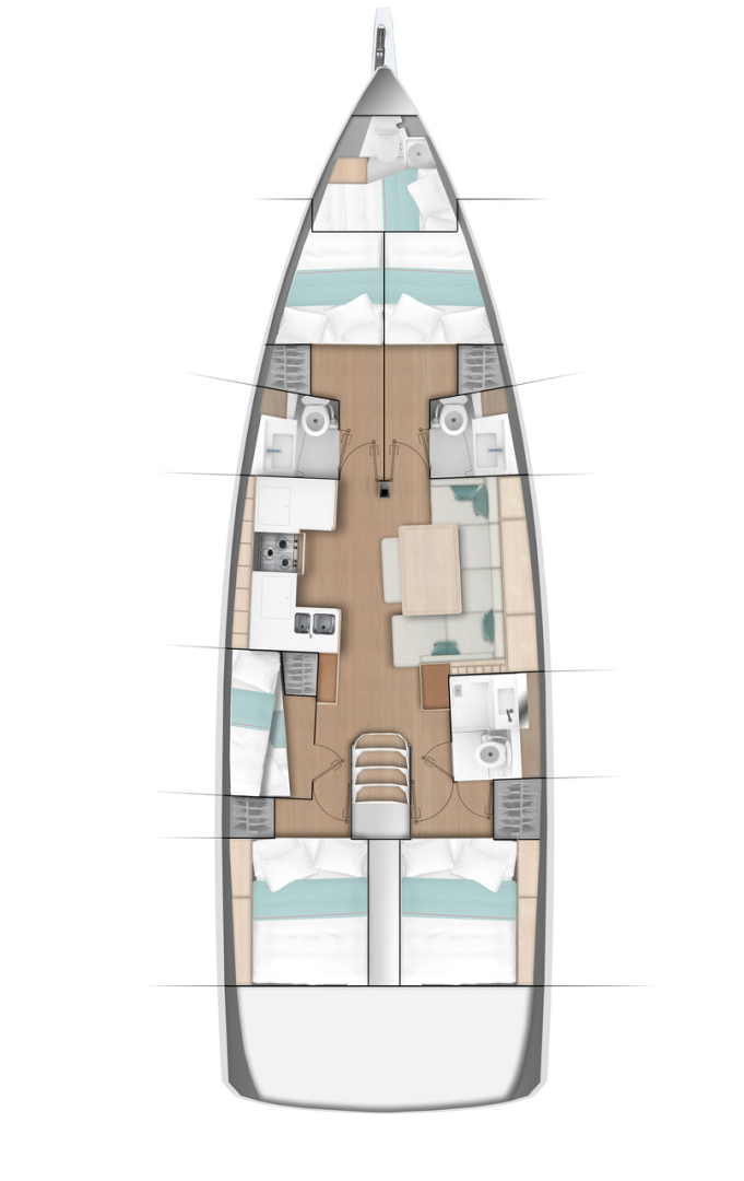 Verhuur Zeilboot in Fethiye - Jeanneau Sun Odyssey 490