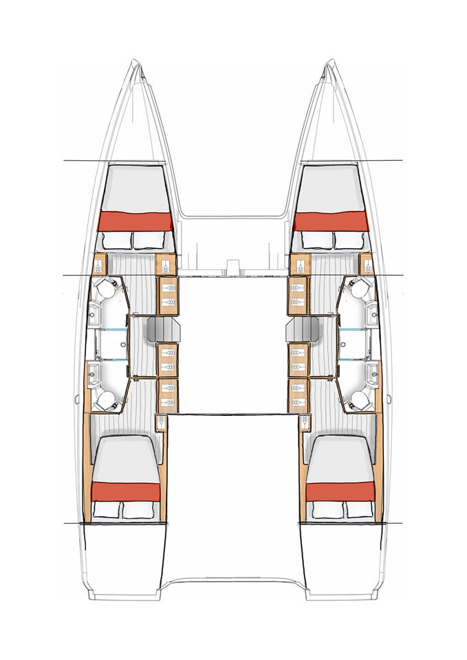 Huur Catamaran met of zonder schipper Excess in Komolac