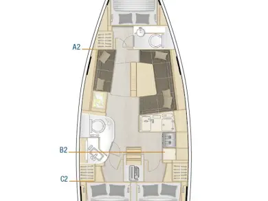 Bootverhuur Hanse Hanse 388 in Kaštela via SamBoat