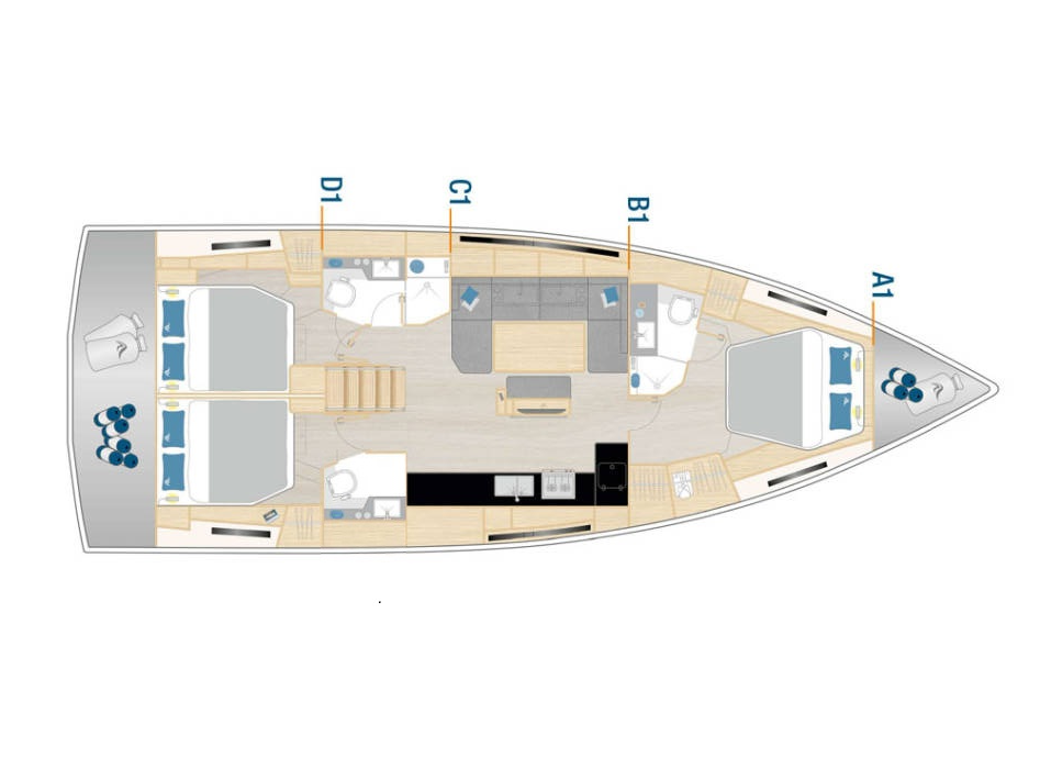Hanse Hanse 460 te huur van particulier of professional in Šibenik