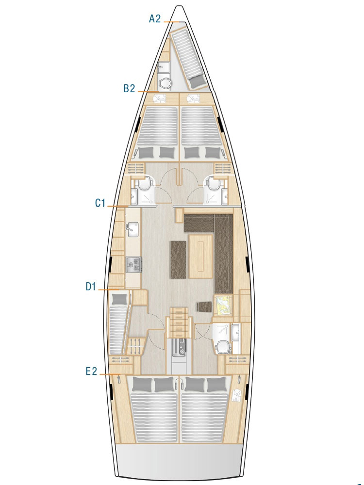 Hanse Hanse 508 te huur van particulier of professional in Seget Donji