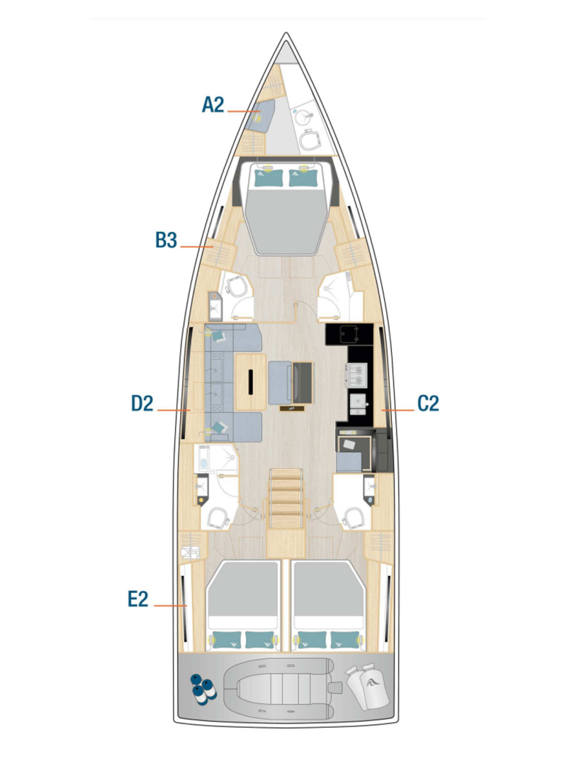 Verhuur Zeilboot Hanse met vaarbewijs