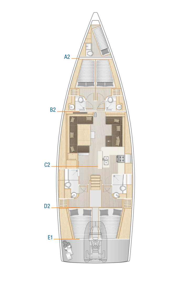 Jachthuur in Sukošan - Hanse Hanse 588 via SamBoat