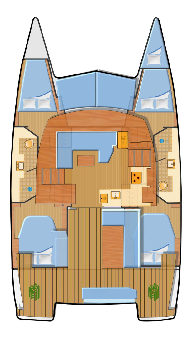 Jachthuur in Can Pastilla - Fountaine Pajot Isla 40 via SamBoat