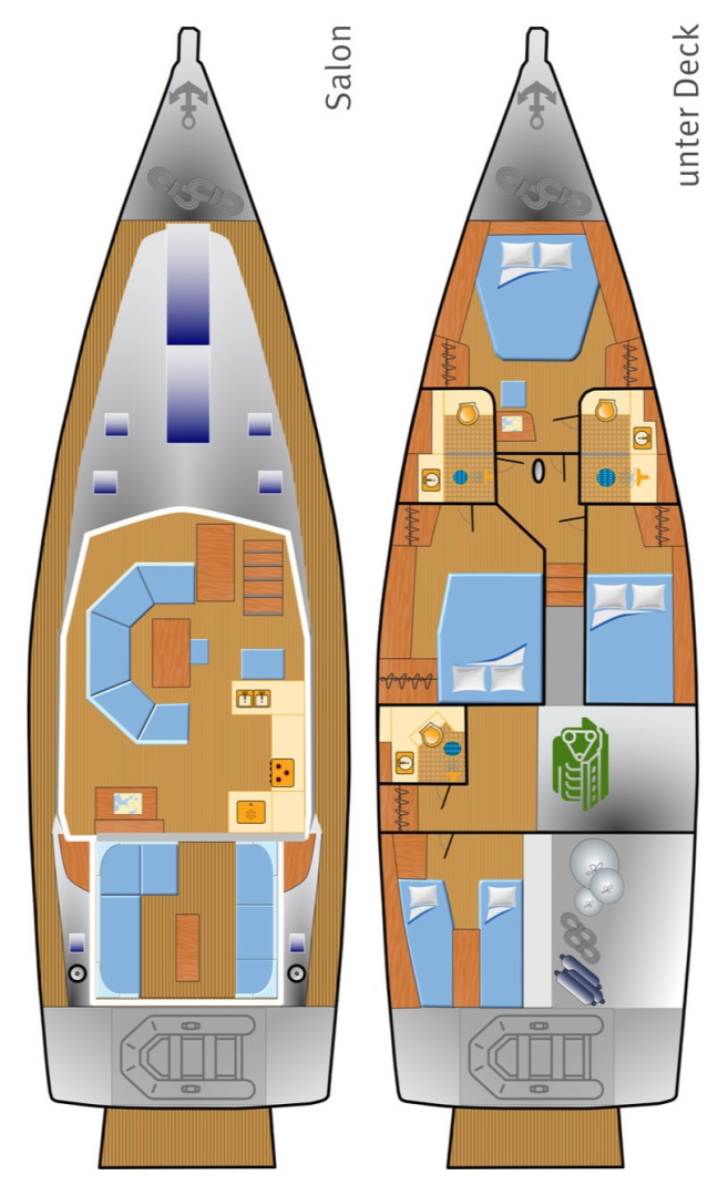 Jachthuur in Can Pastilla - Hanse Moody 54 DS via SamBoat