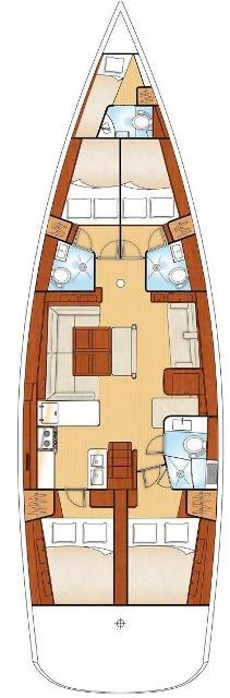 Bénéteau Oceanis 54 te huur van particulier of professional in Álimos
