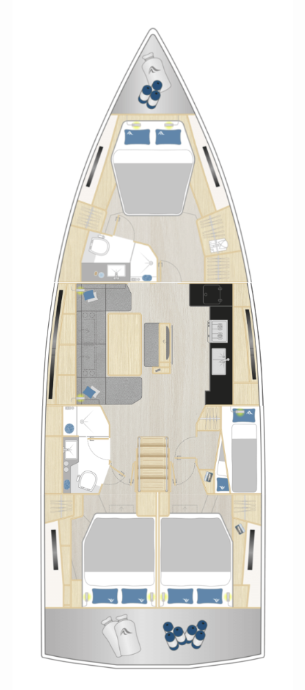 Huur Zeilboot met of zonder schipper Hanse in Šibenik